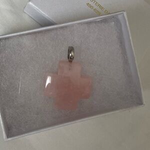 Rose Quartz Pendant 925/Greece